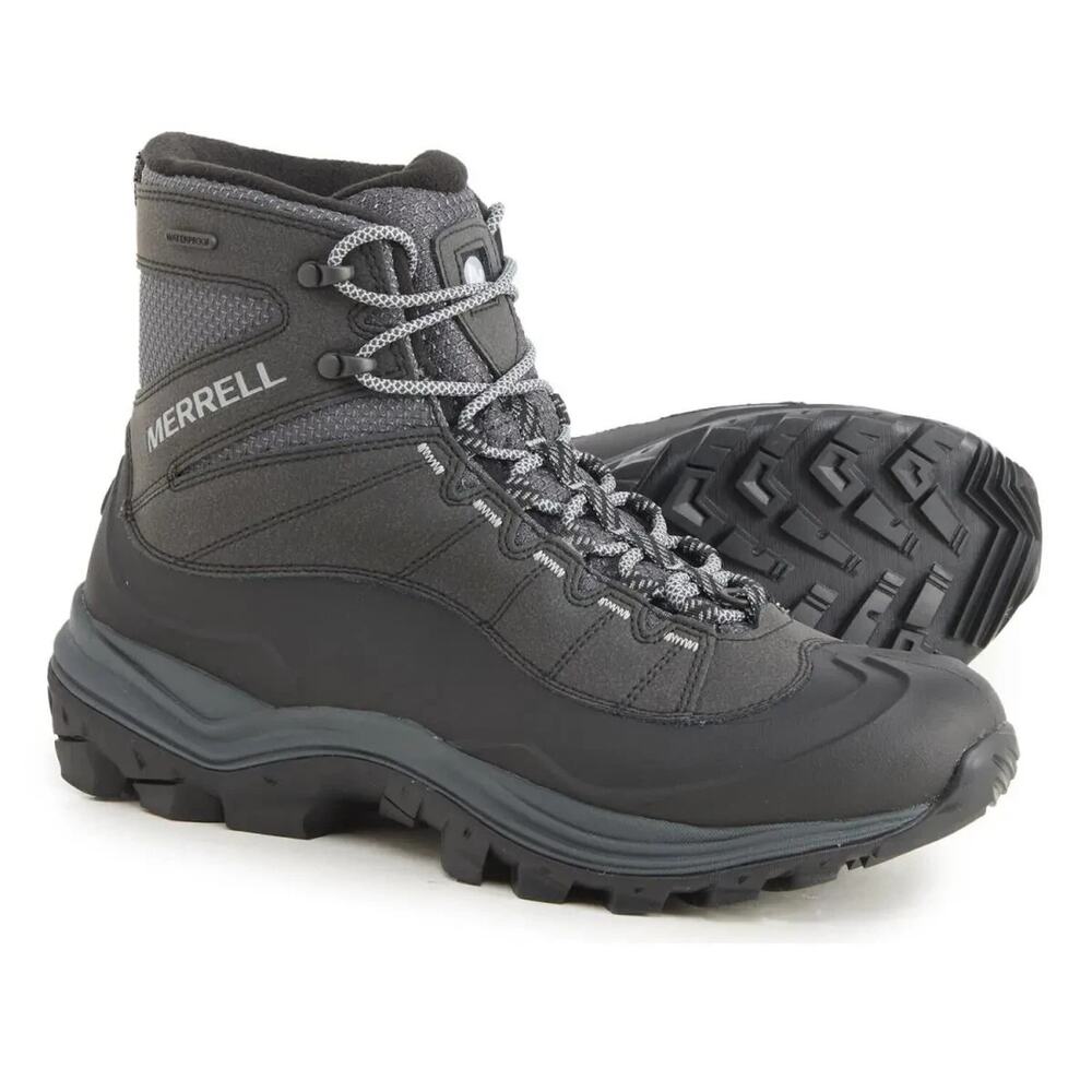 Merrell Men's Thermo Chill Mid Shell WP Black Hiking Boots - Size 11.5 M